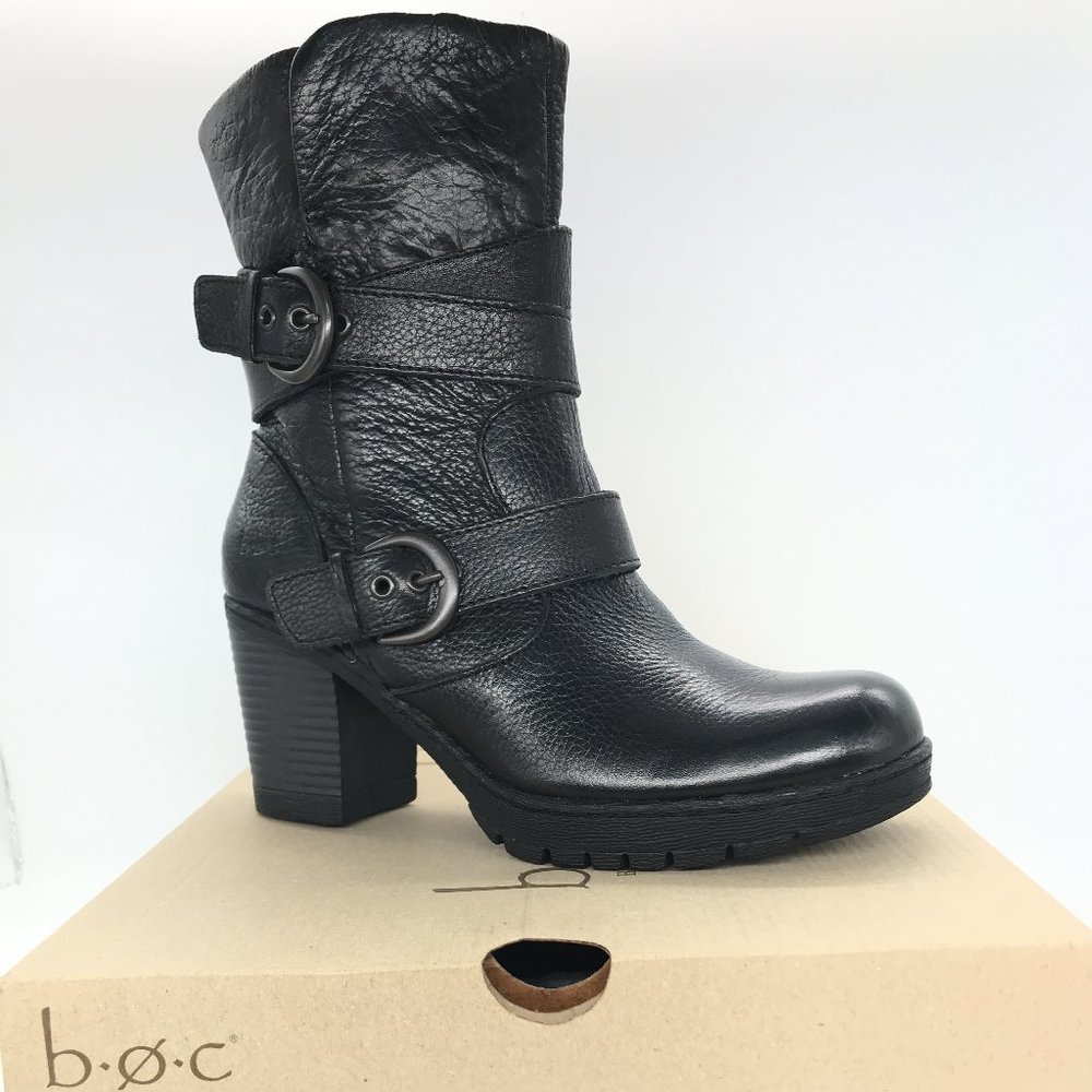 🔴SOLD🔴 NWT B.O.C- Black Leather boots Size 7
